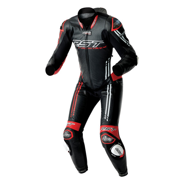 RST Race Dept V4.2 D3O Airbag Leather Suit Black / Red / White 